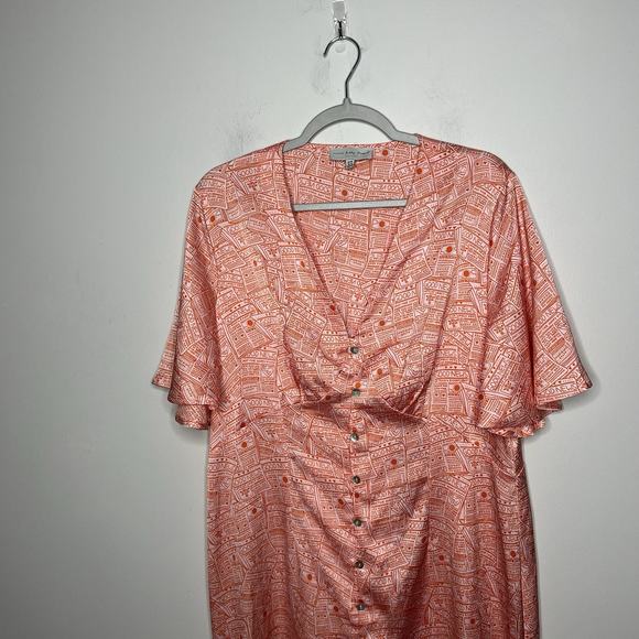 Never Fully Dressed Peach Button-Down Maxi Dress - Picture 6 of 12
